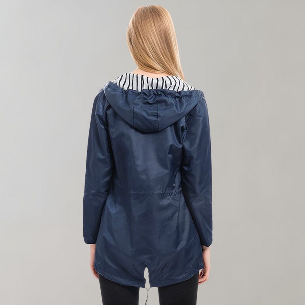 Kathy | Women's Longline Hooded Rain Jacket