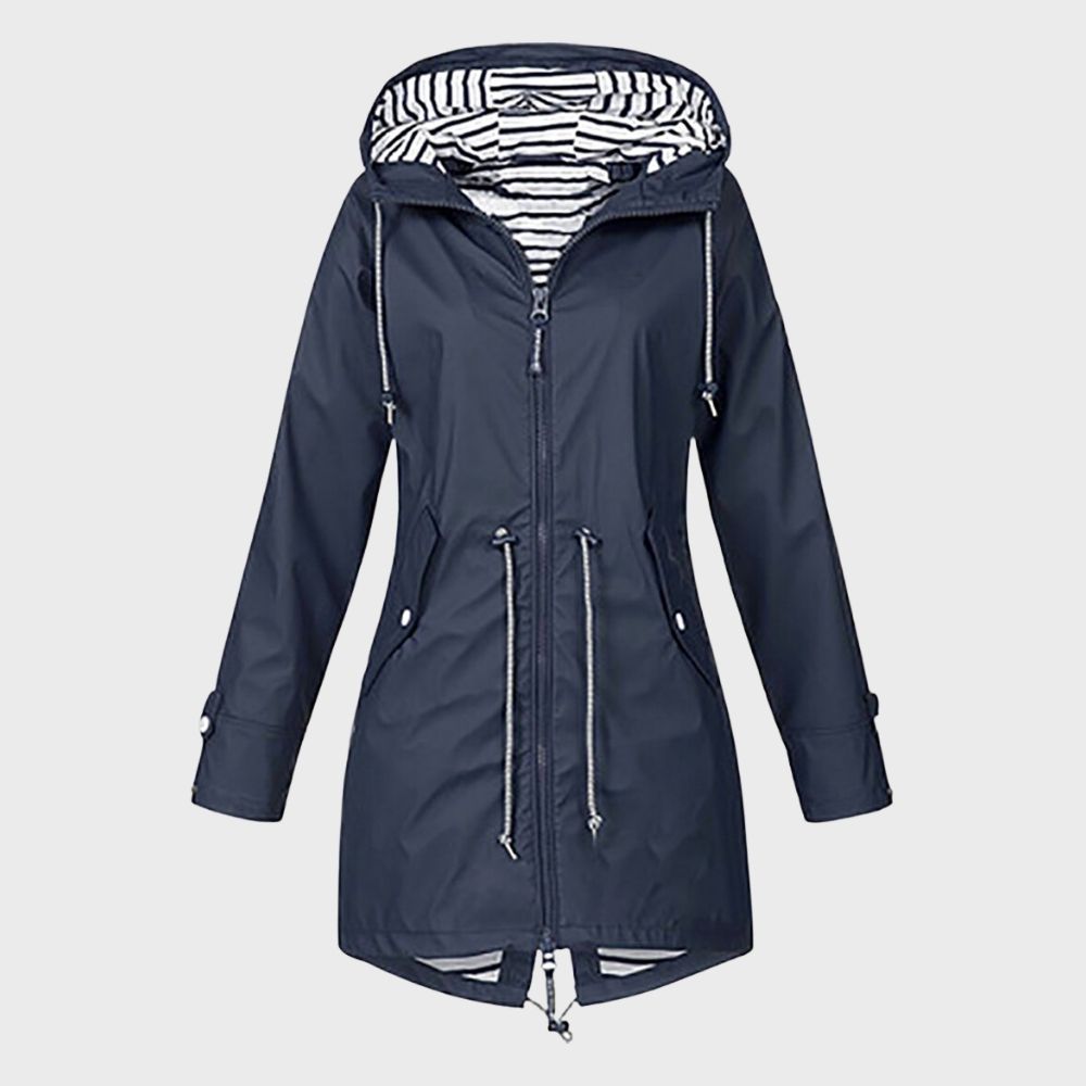 Kathy | Women's Longline Hooded Rain Jacket
