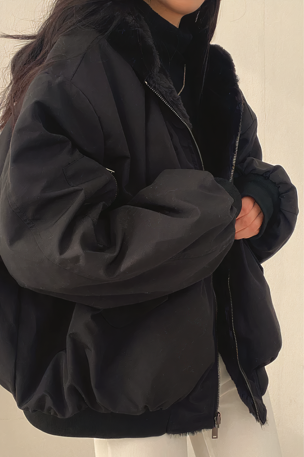 Aria® | Winter coat with cashmere hood