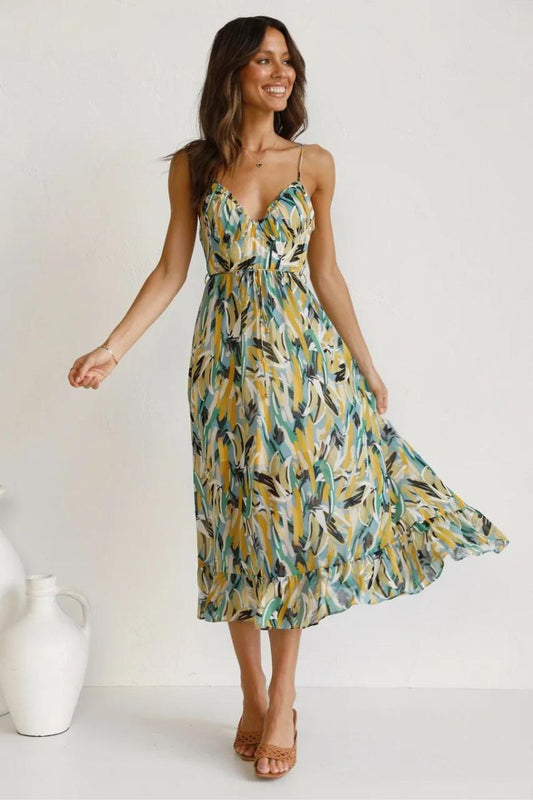 Elisa® | Colorful Midi Dress