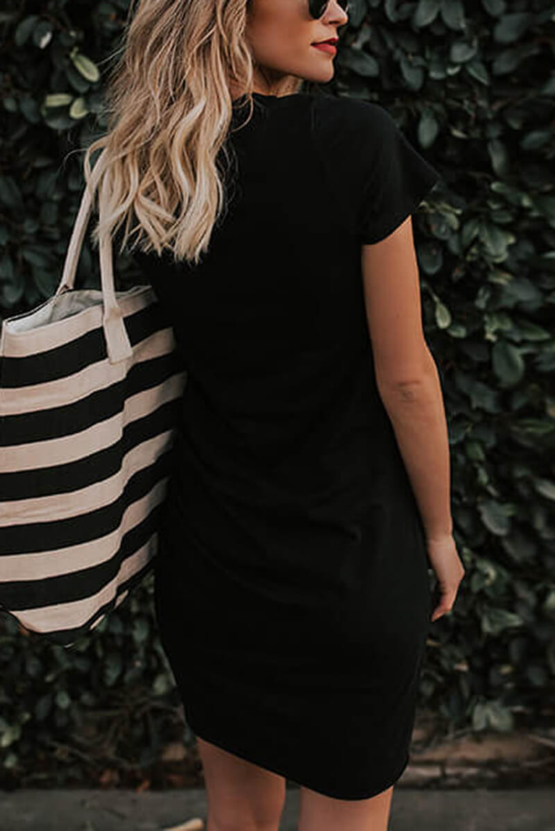 Carla® | Short-sleeved, figure-hugging mesh dress with ruffles
