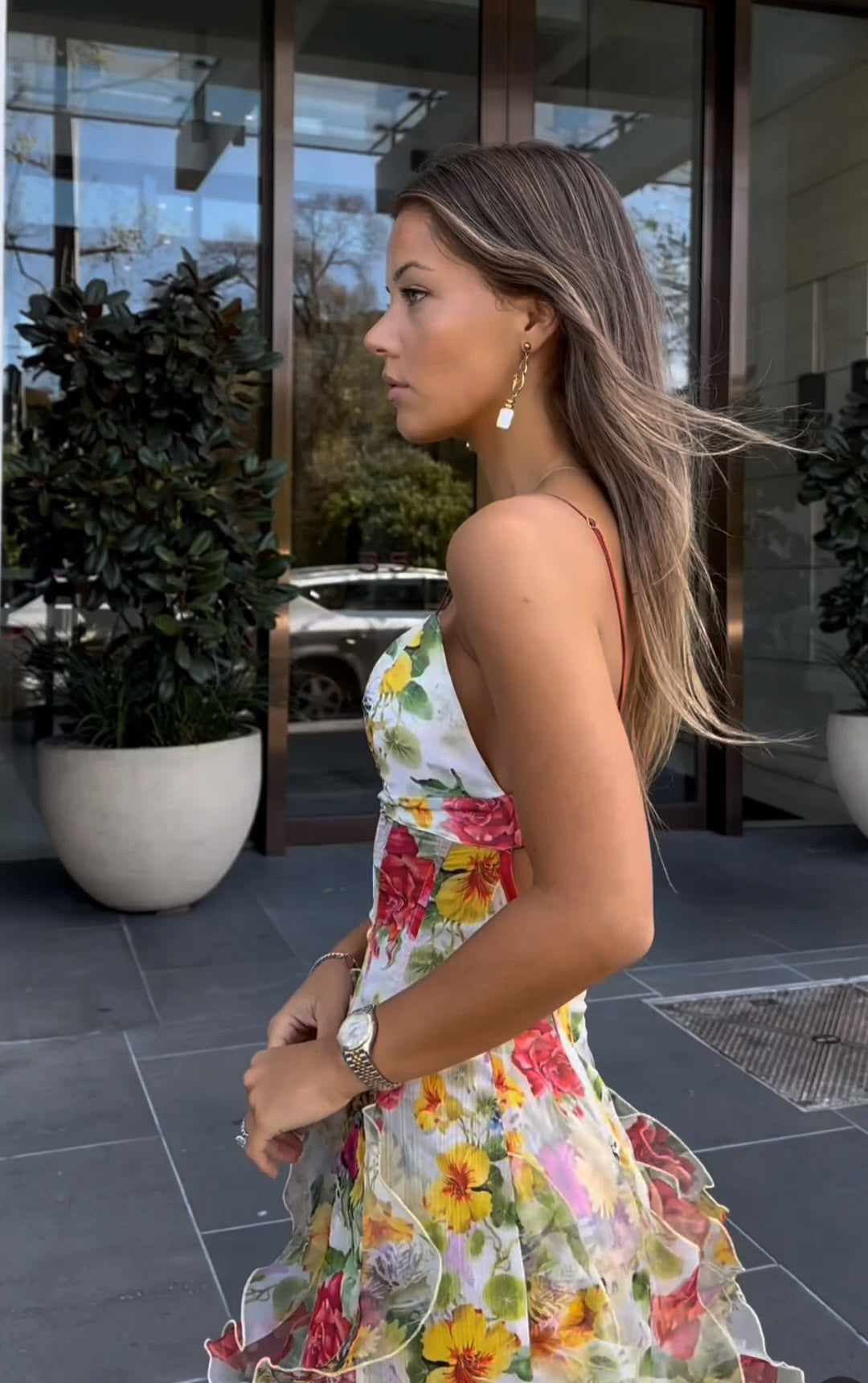 Mariah | Romantic Floral Maxi Dress with Ruffled Tiers