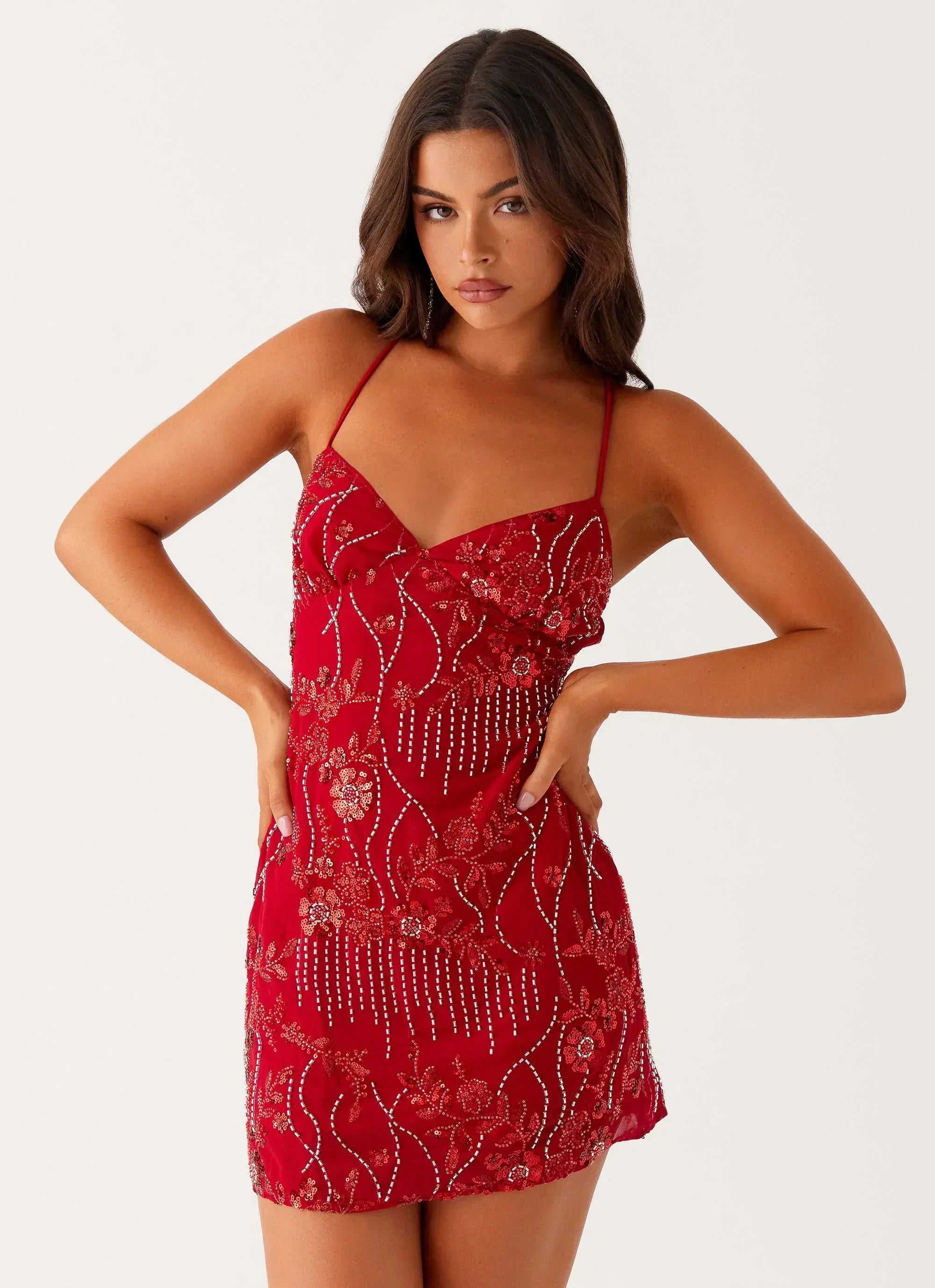 Judie | Embroidered Mini Dress for Every Occasion