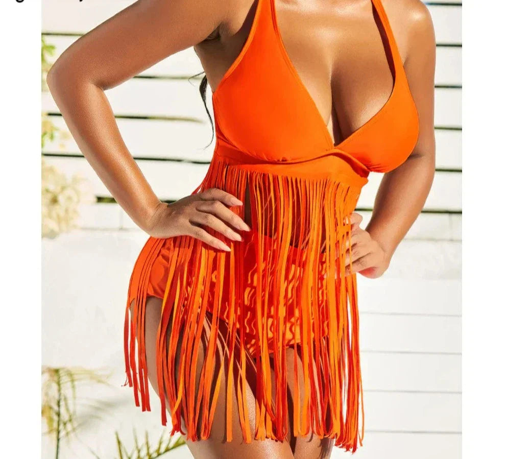 Bow® | Stylish Tied Tassels Swimwear