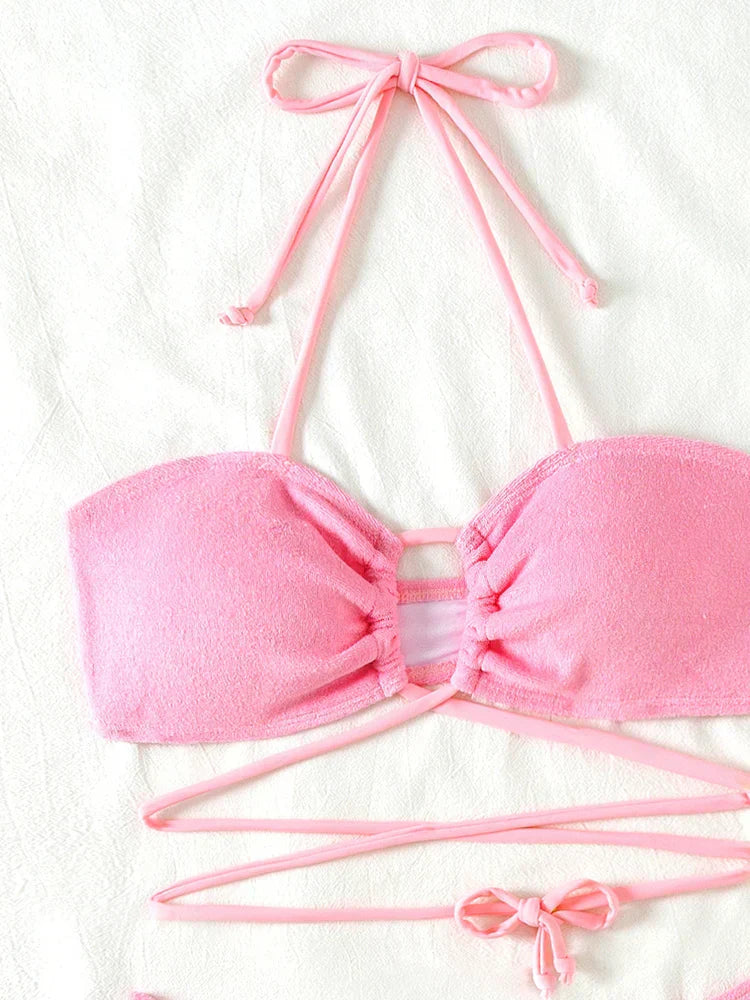 Braewyn® | Push-Up Bikini Set With Crossed Straps