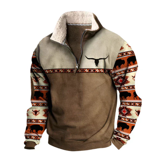 Bruce | Stylish Zip-Front Sweatshirt