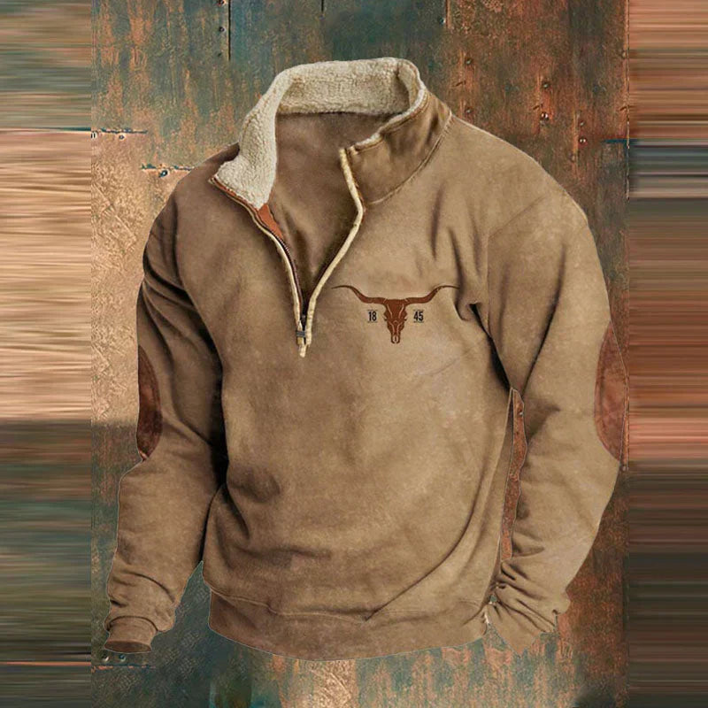 Bruce | Stylish Zip-Front Sweatshirt