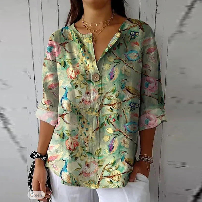 Buceti® | Cotton Linen Blouse