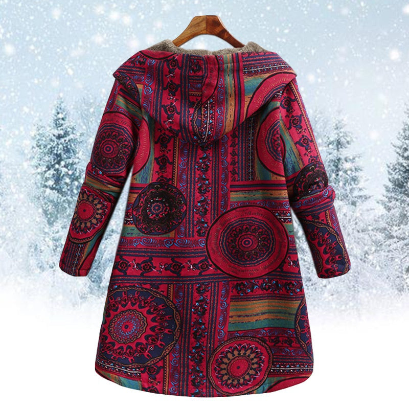Adriana® | Floral hooded jacket