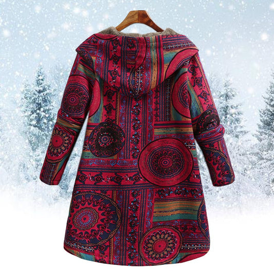 Adriana® | Floral hooded jacket