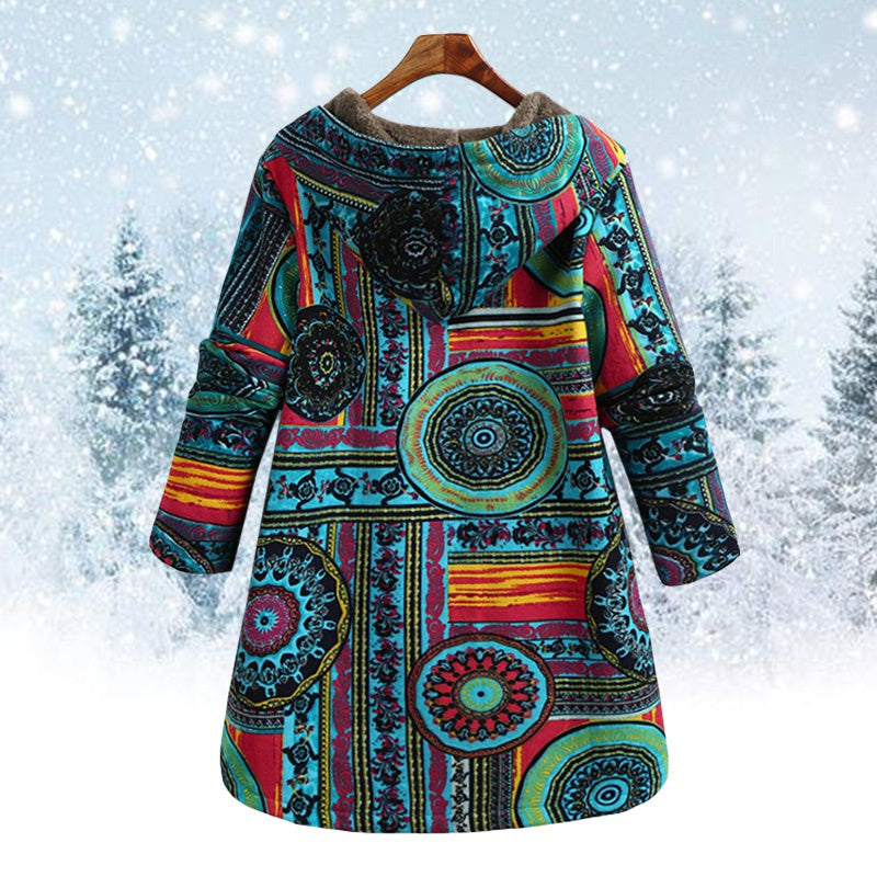 Adriana® | Floral hooded jacket