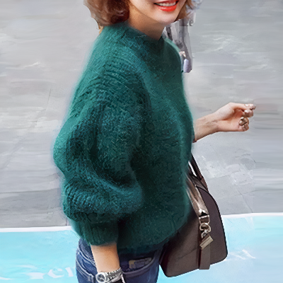 Delphine® | Cozy fluffy sweater for women