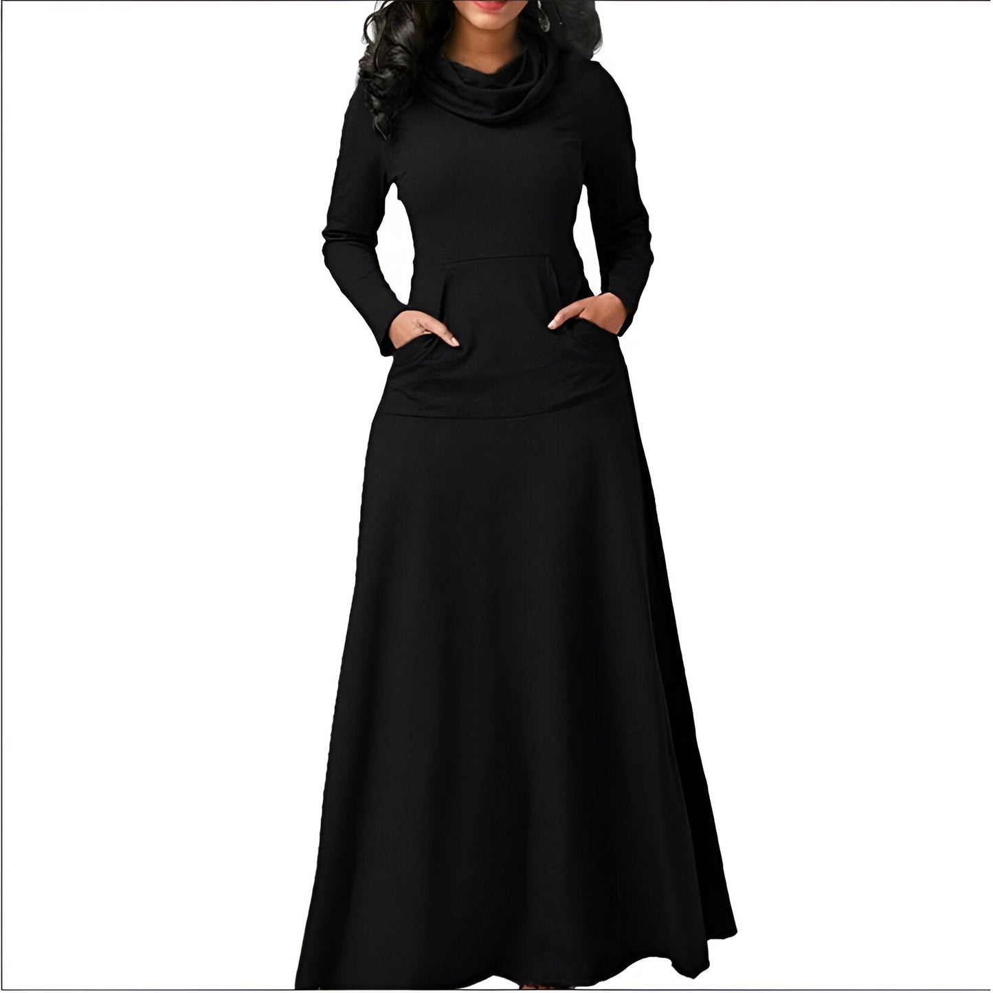 Amalia® | Long-sleeved maxi dress for autumn and winter for women