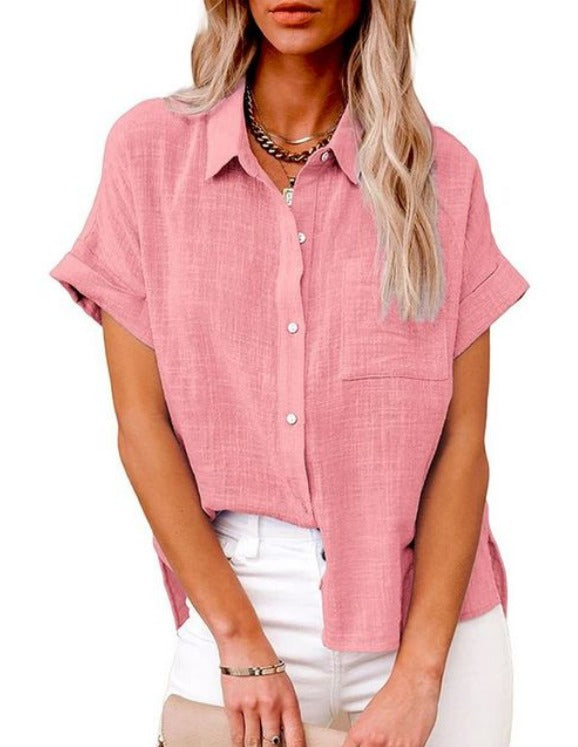 Denisse® | Wide-Cut Blouse Made Of Cotton And Linen