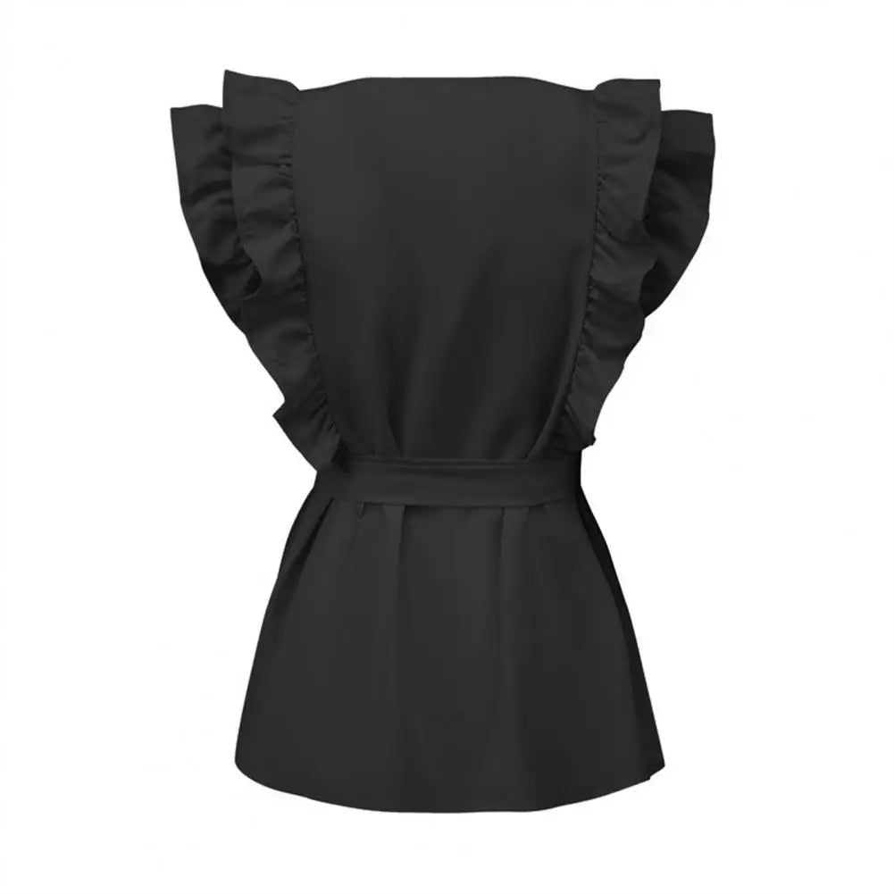 Browster® | Blouse With Ruffle Sleeves And Belt