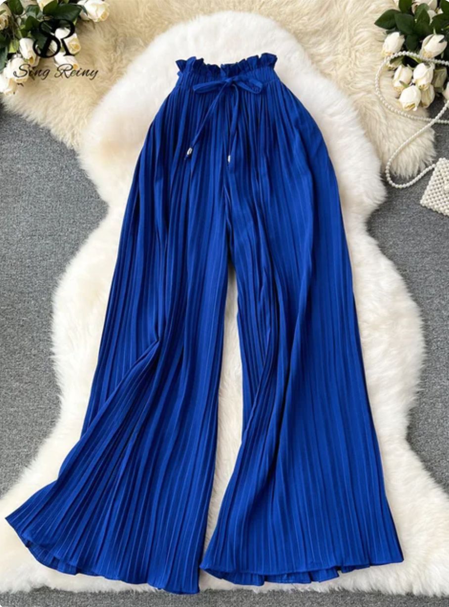 Elettra® | Elegant Pleated Trousers