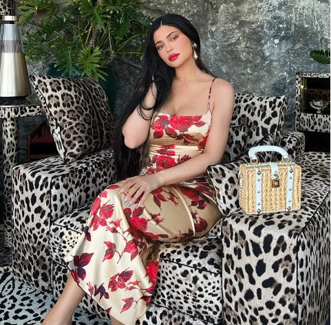 Alejandra® | Long Bodycon Dress With Rose Print