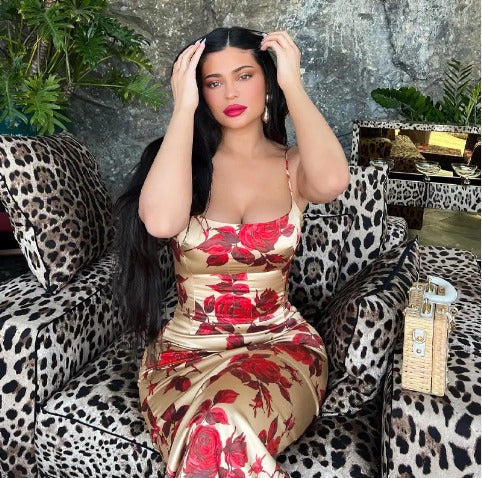 Alejandra® | Long Bodycon Dress With Rose Print