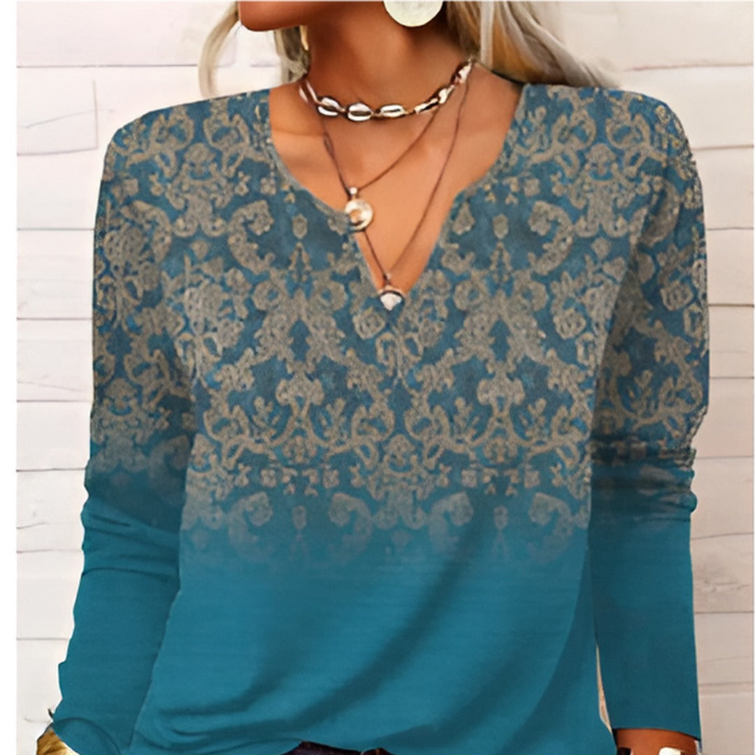 Brunon® | Boho Inspired Blouse With Pattern Details