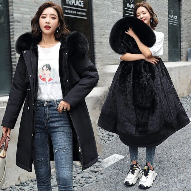 Concepción | Long hooded coat for women