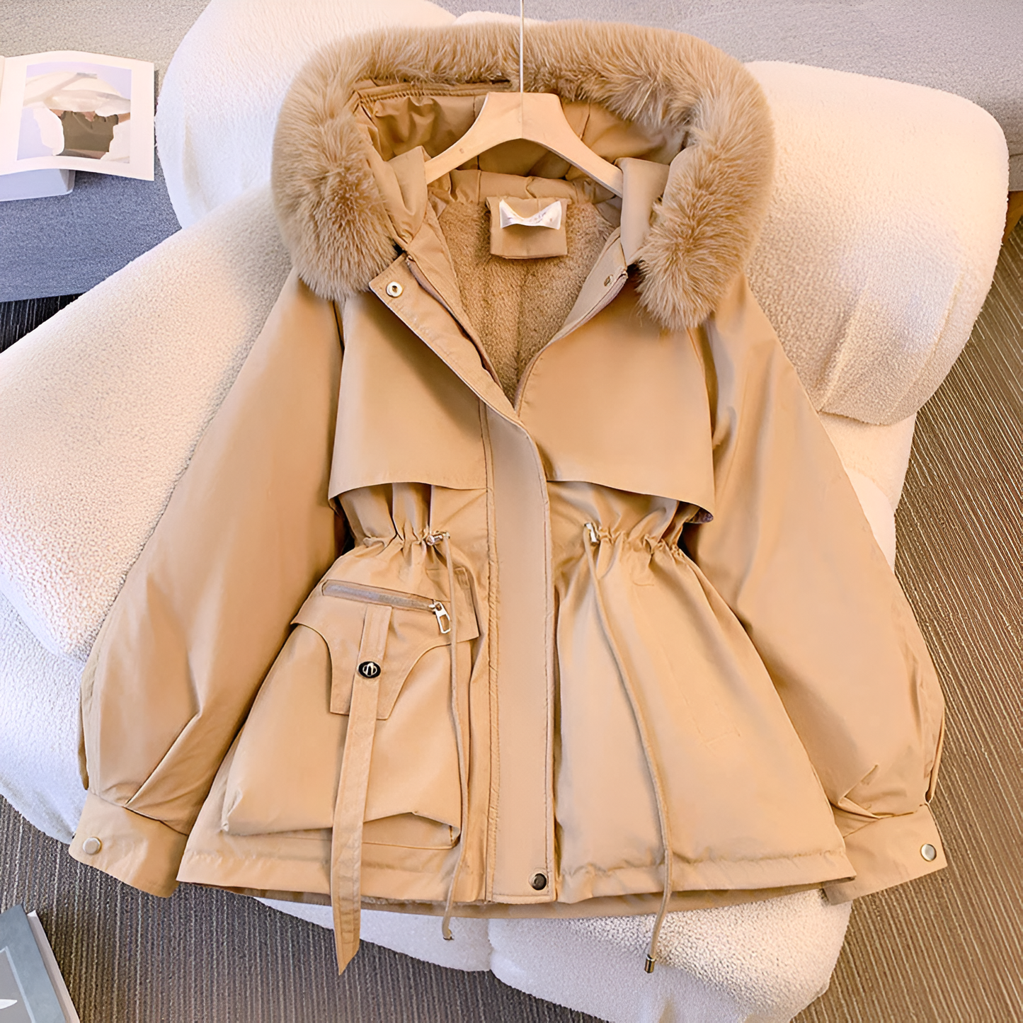 Camila® | Faux Fur Hooded Coat