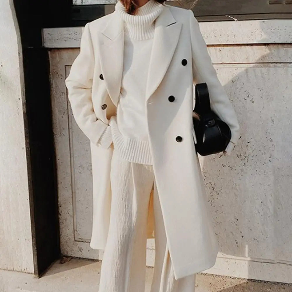 Pam | Women's Double Breasted Long Coat