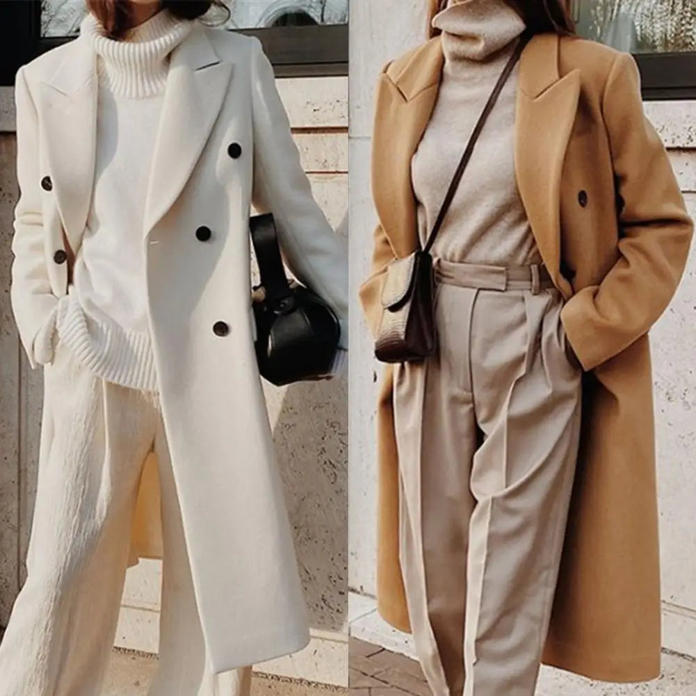 Summer | Women's Double-Breasted Long Coat