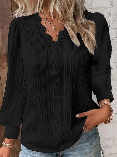 Brunissende® | Elegant Blouse With Lace Decorations