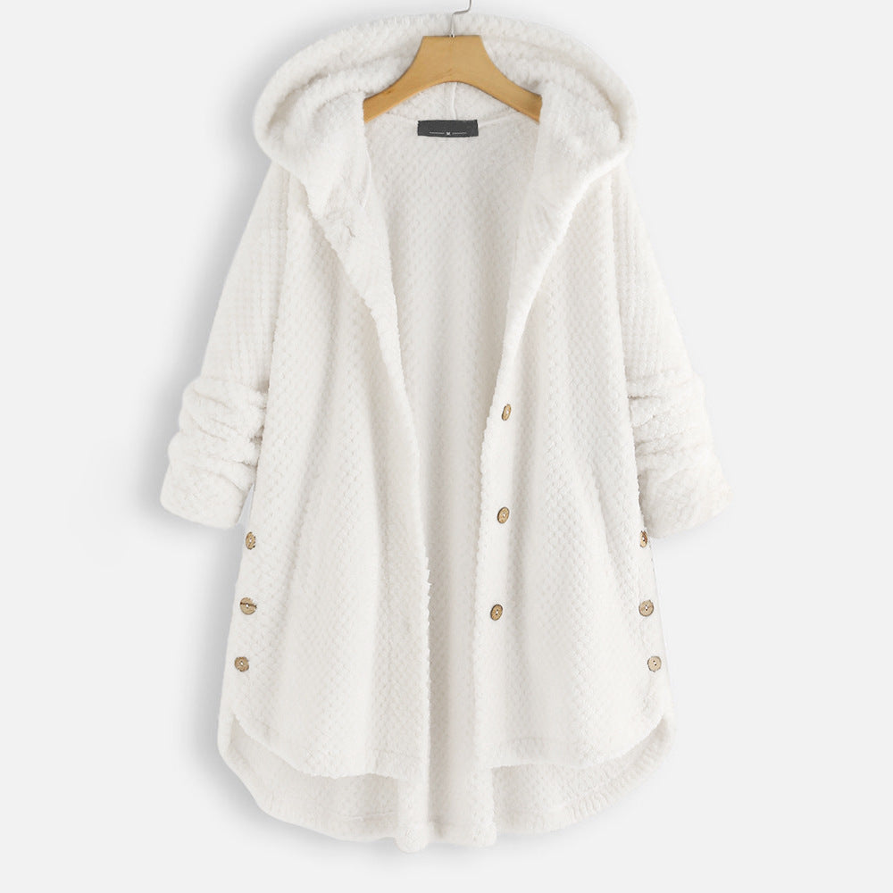 Elena | Women's button front hooded jacket