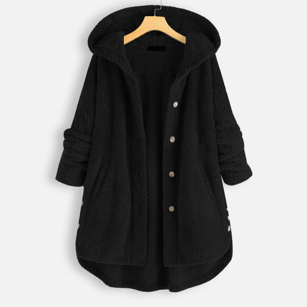Elena | Women's button front hooded jacket