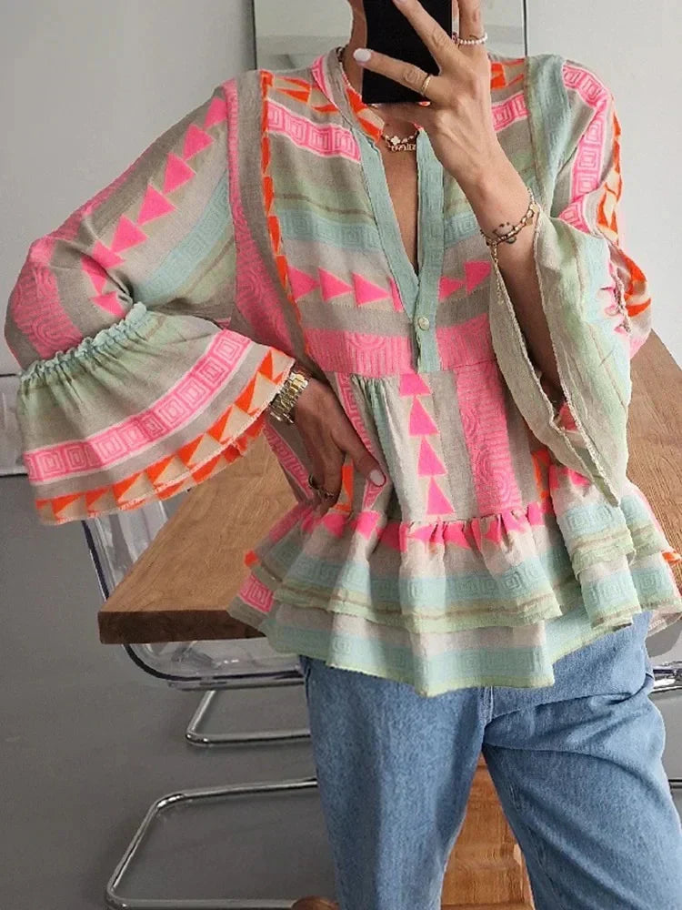 Brugh® | Geometric Blouse For Women
