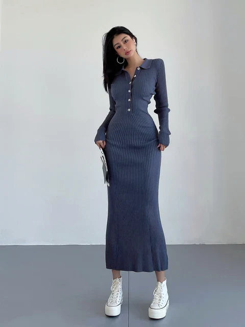 Ava® | Long, slim maxi dress