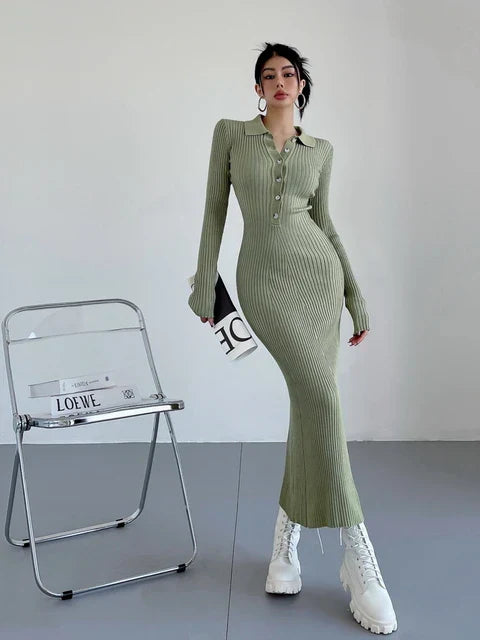 Ava® | Long, slim maxi dress