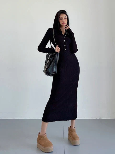 Ava® | Long, slim maxi dress