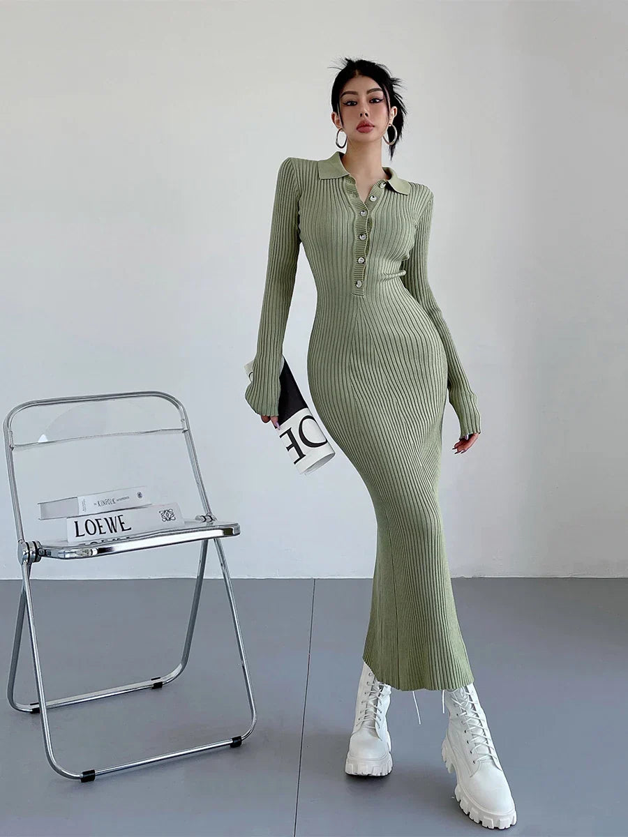Ava® | Long, slim maxi dress