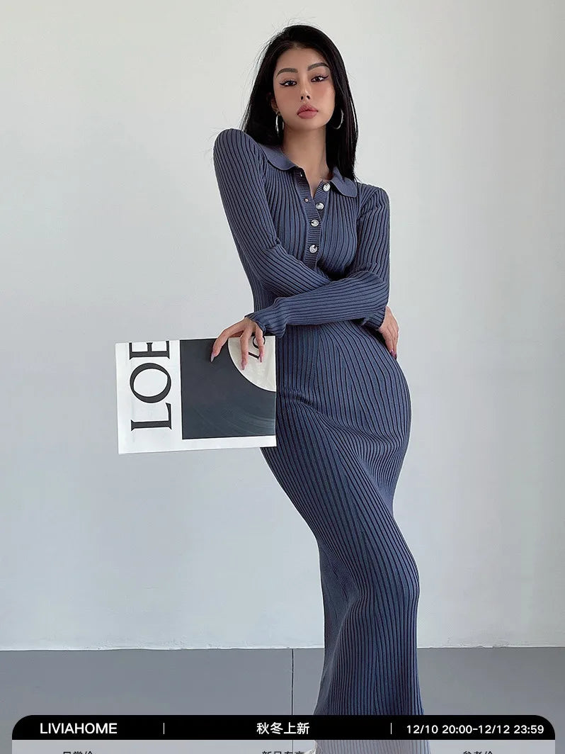 Ava® | Long, slim maxi dress