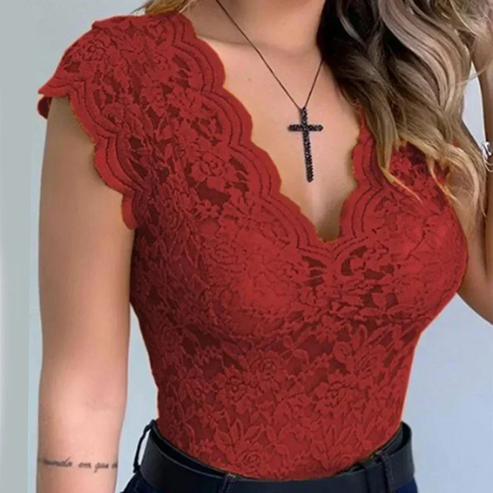 Bruskin® | Slim Fit Sleeveless Blouse For Women