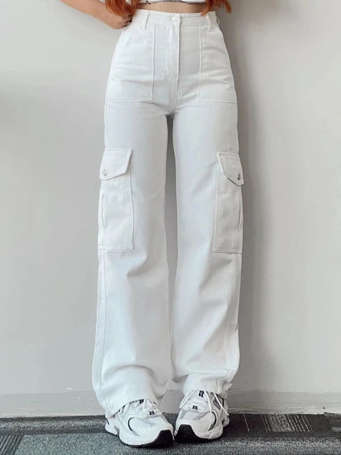 Bethsaida® | Urban Wide Cargo Jeans For Women