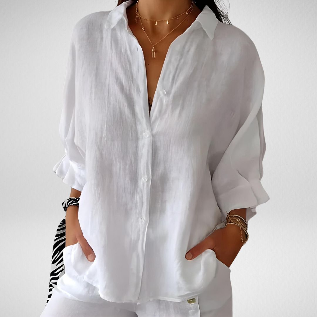Brooksie® | Elegant Blouse With Gathered Details