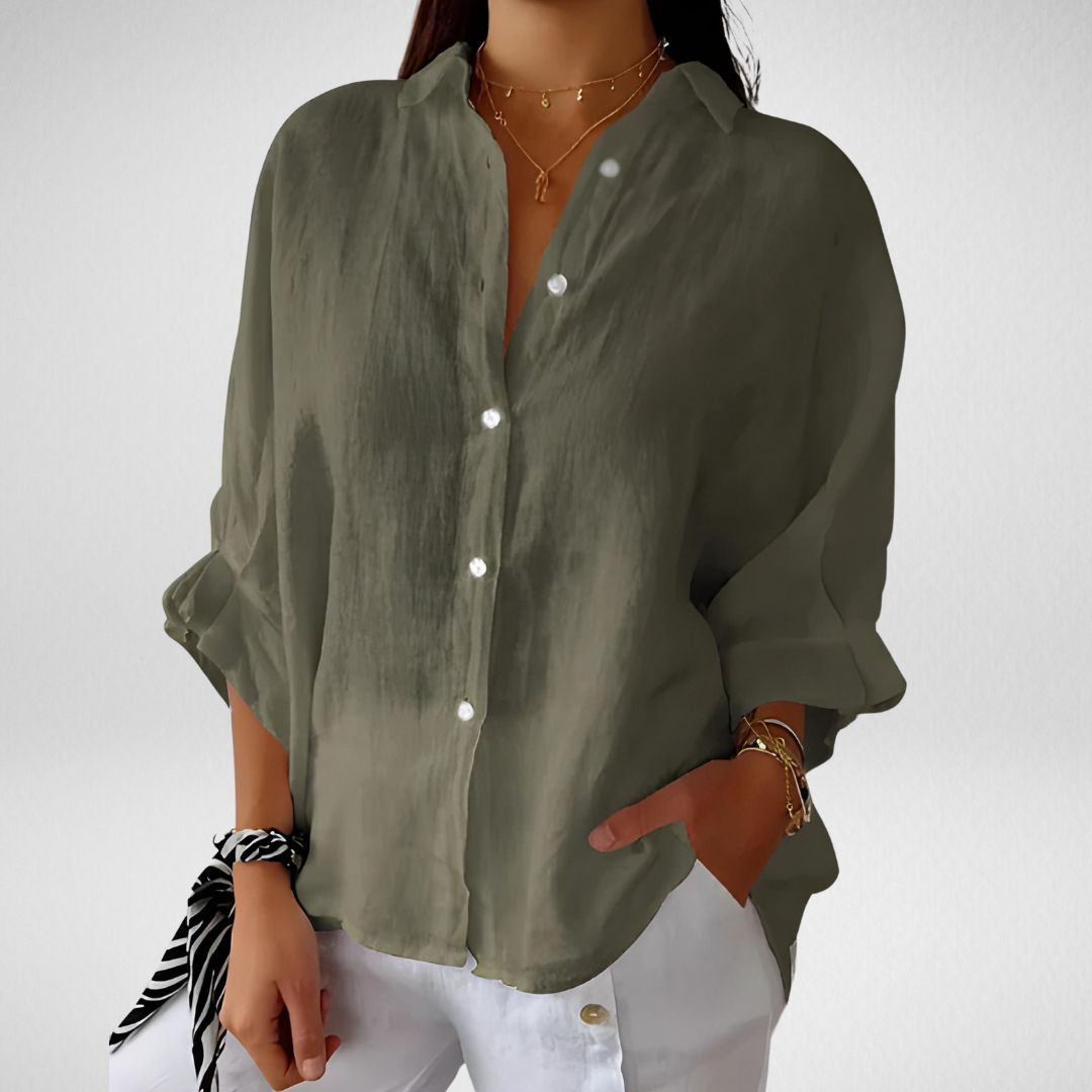 Brooksie® | Elegant Blouse With Gathered Details