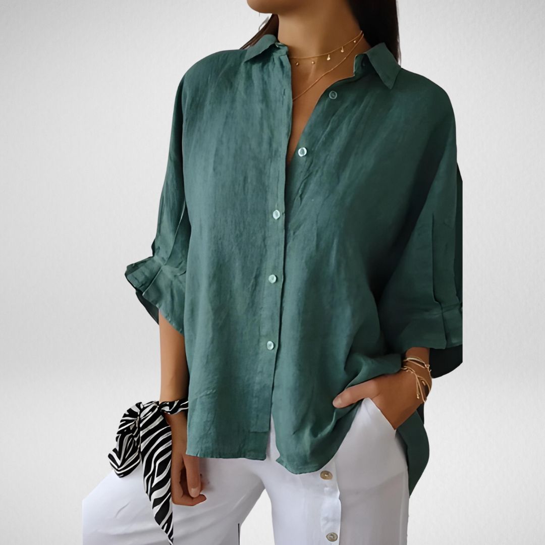 Brooksie® | Elegant Blouse With Gathered Details