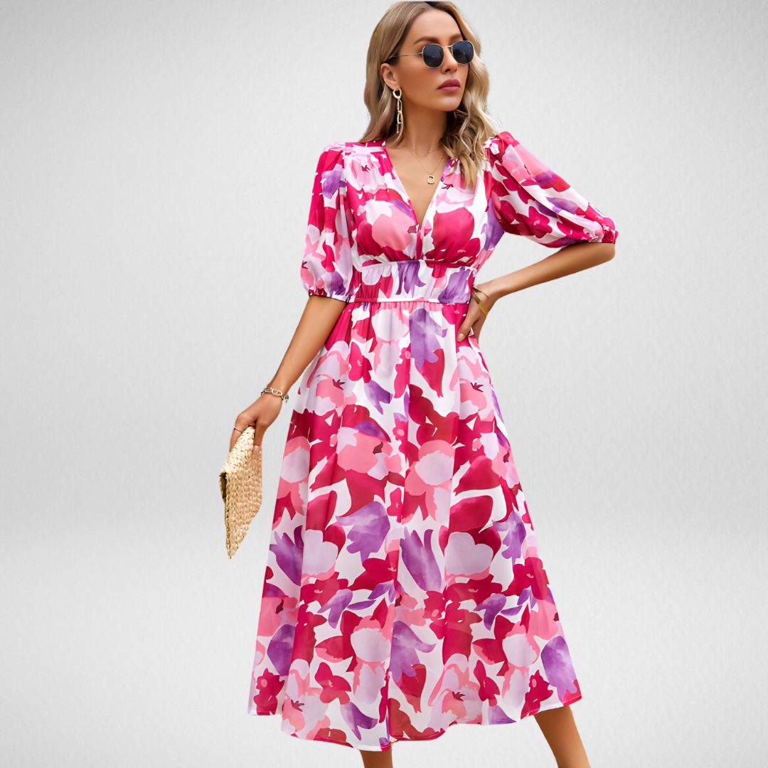 Cecilia® | Midi dress with geometric print