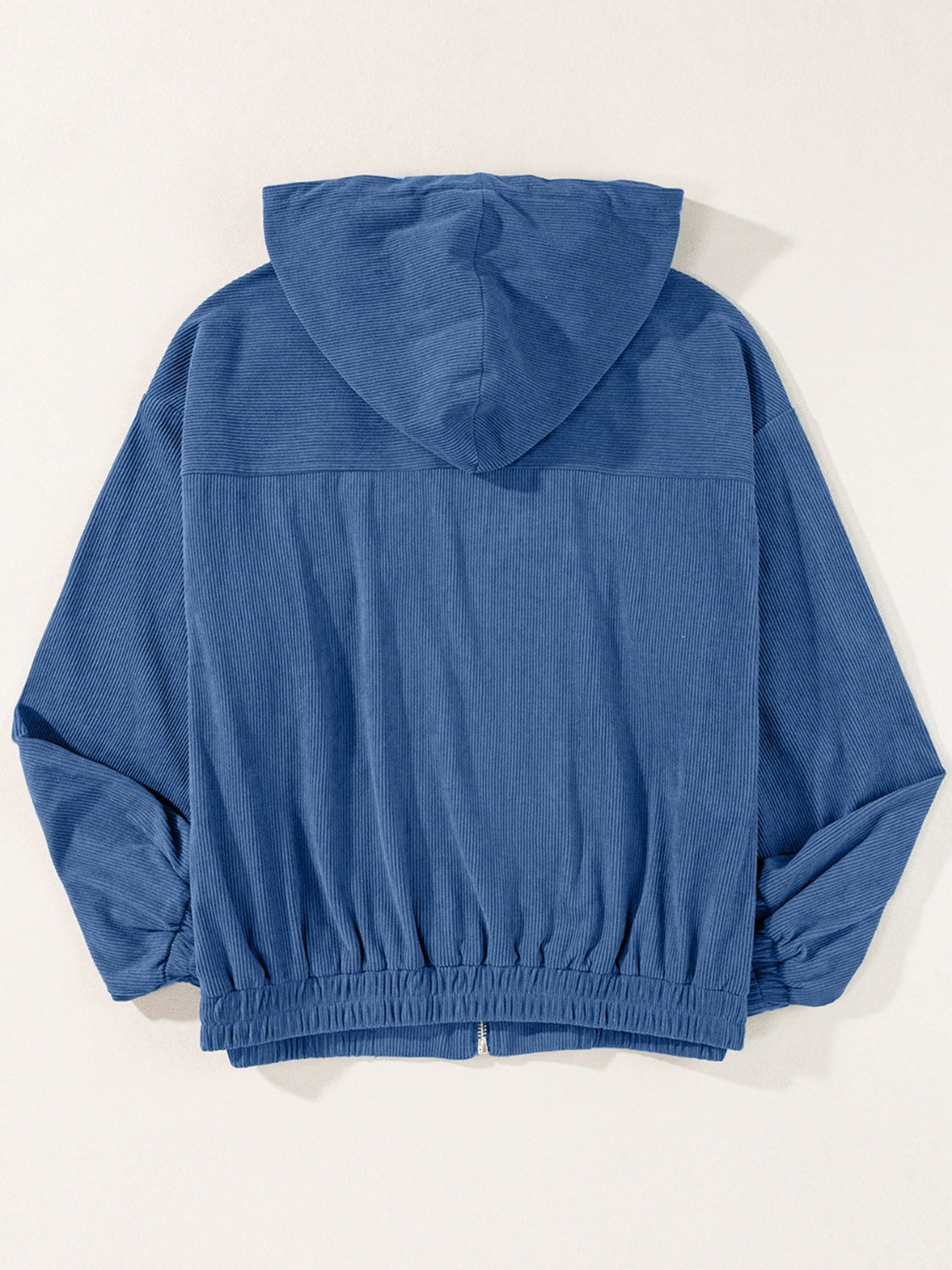 Edith® | Long sleeve hooded jacket with drawstring and zip fastening