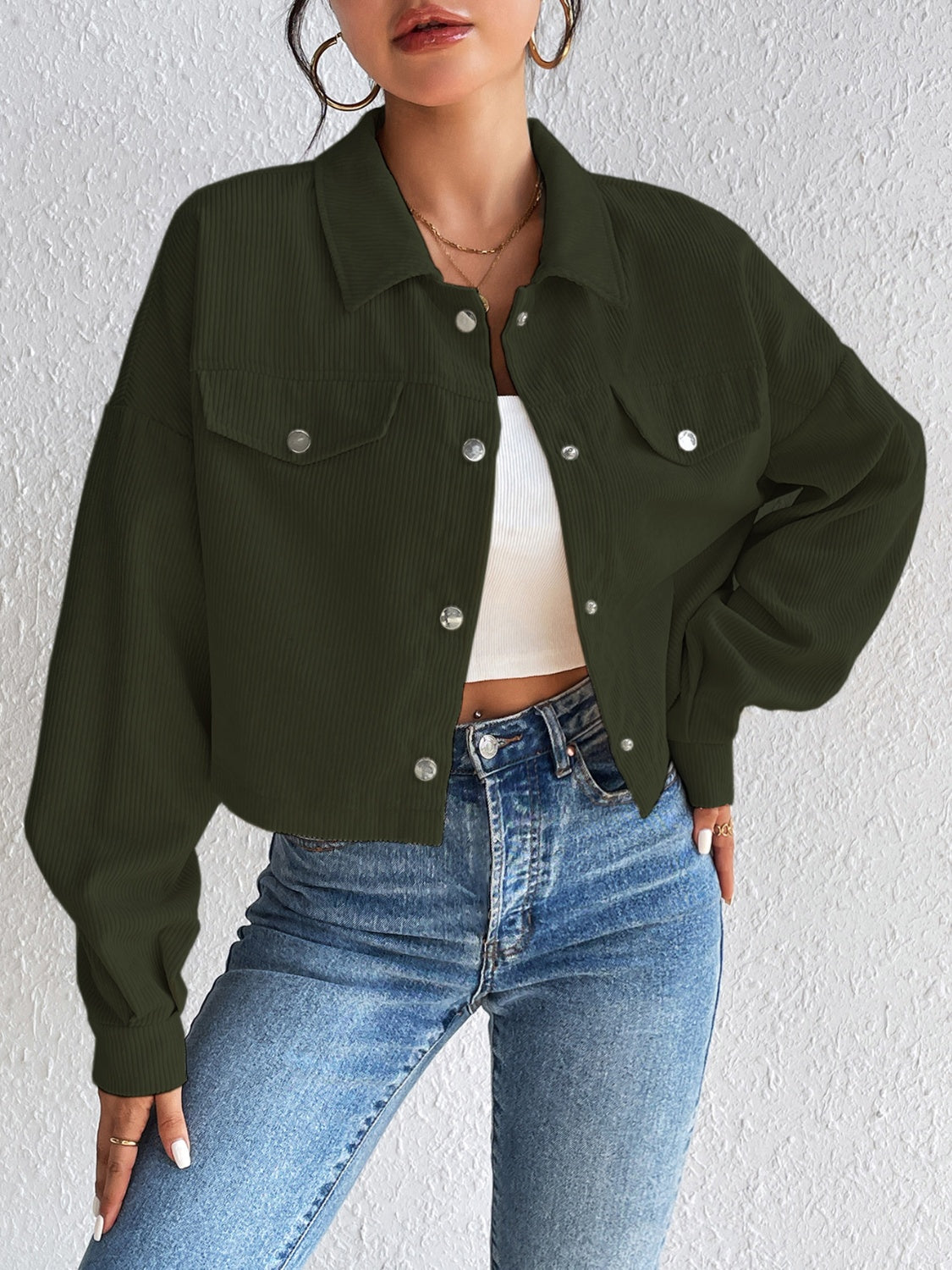 Constance® | Long sleeve jacket with snap fastening