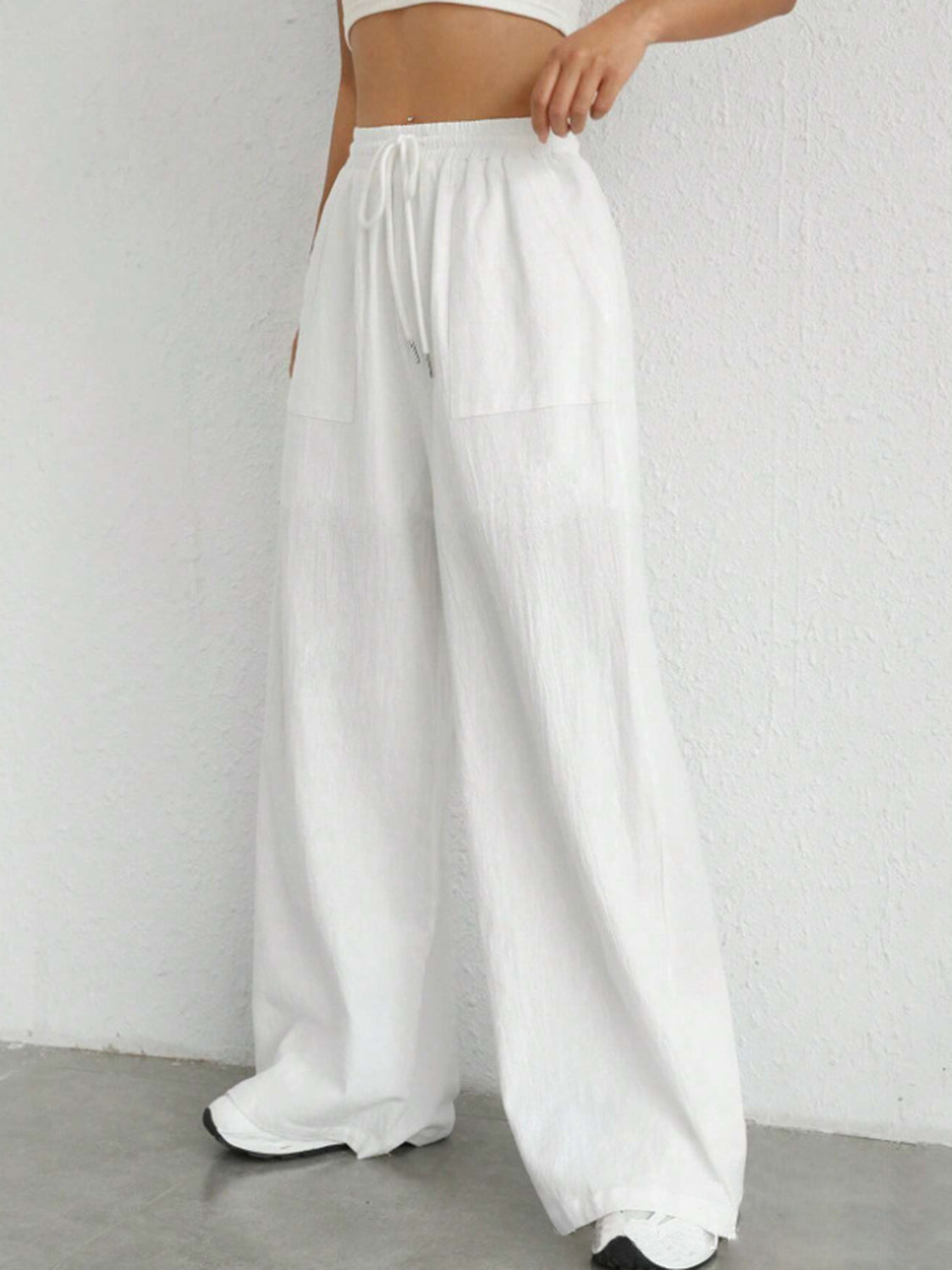 Ashley® | Wide leg trousers with drawstring