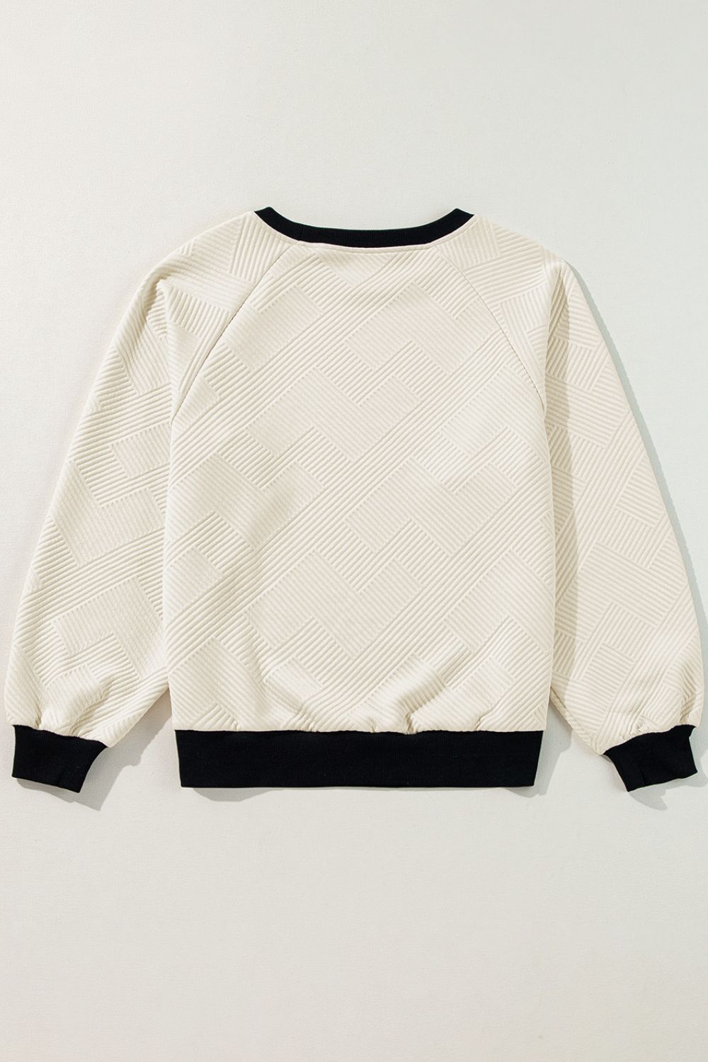 Azucena® | Long-sleeved sweatshirt with textured contrast
