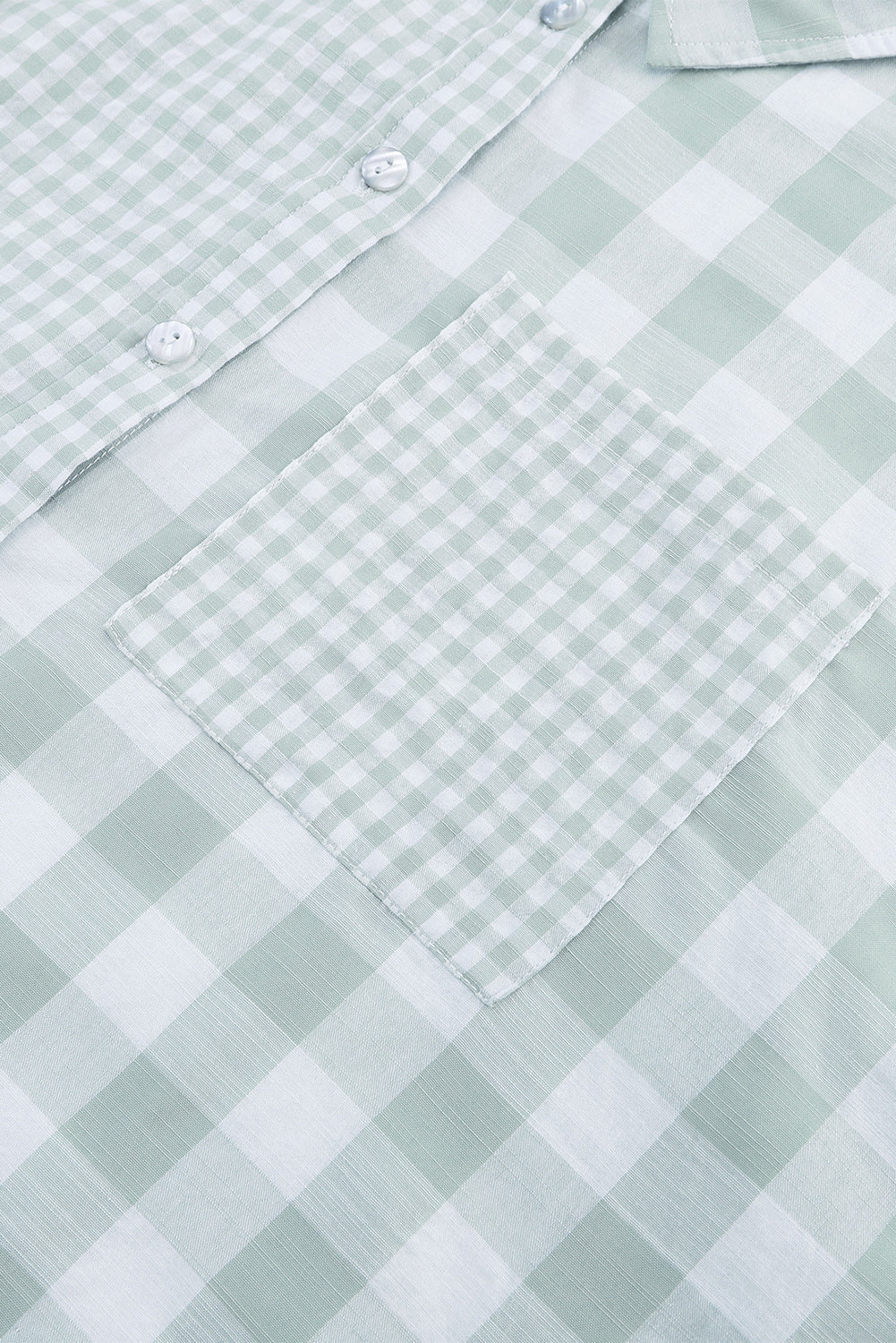 Claudia® | Long-sleeved shirt with a checked collar and pockets