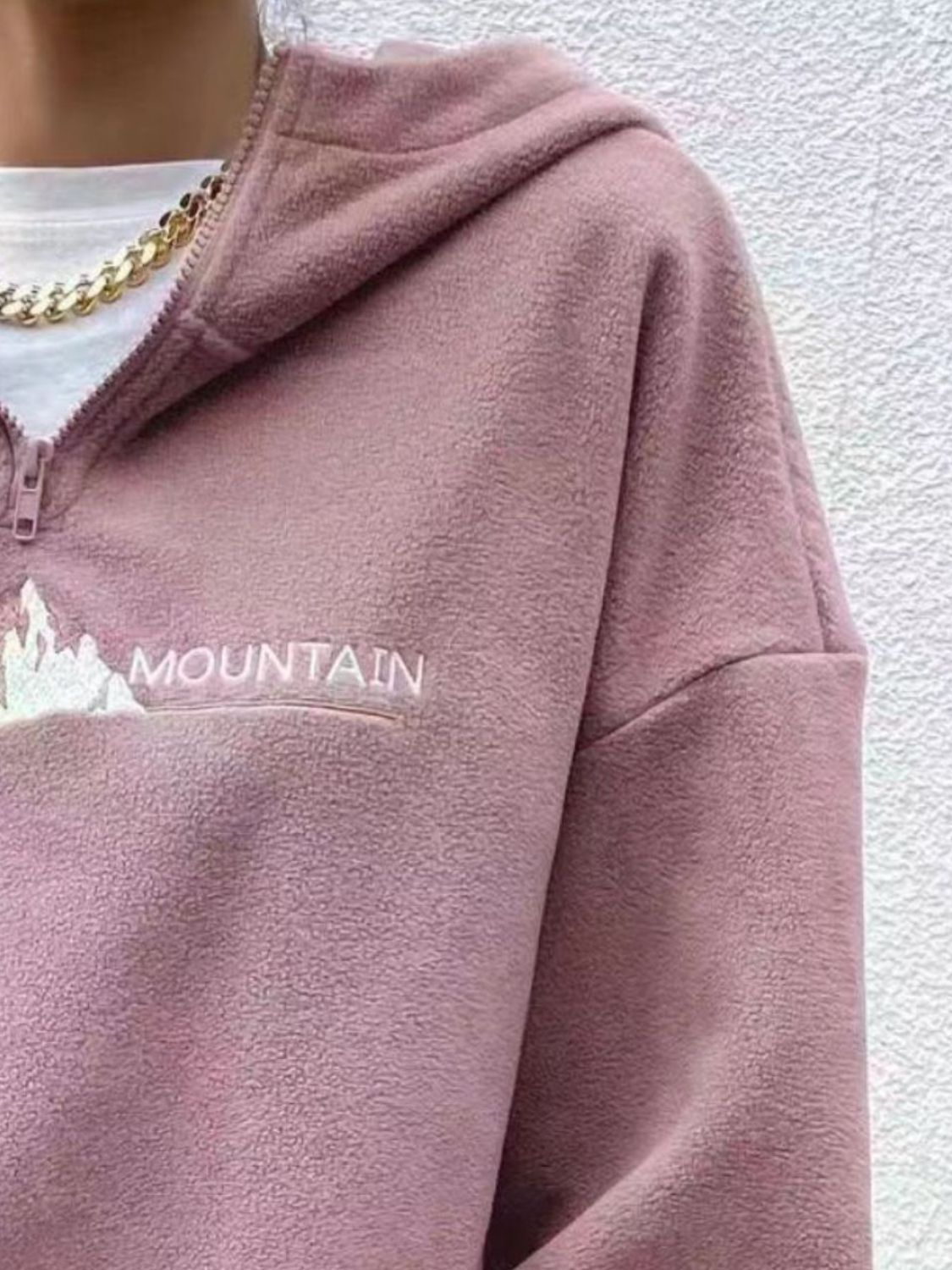 Beatriz® | Mountain Quarter Zip Long Sleeve Hoodie
