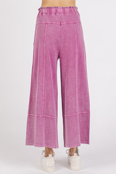 Carolina® | Wide trousers made of French terry with seam
