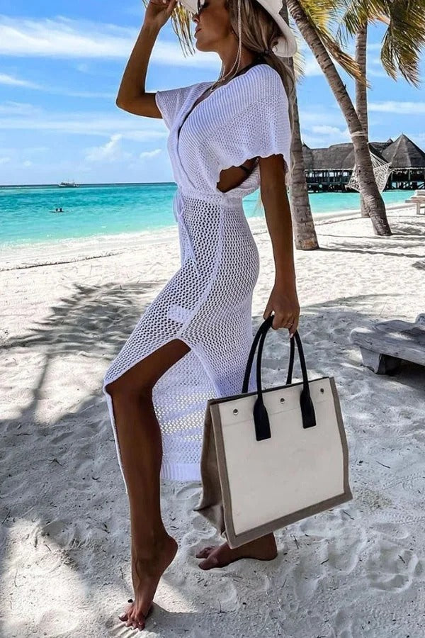 Claudia® | Sailing The Sea Knitted Cover-Up Dress